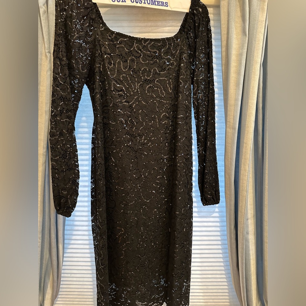 Chic Black Long Sleeve Dress